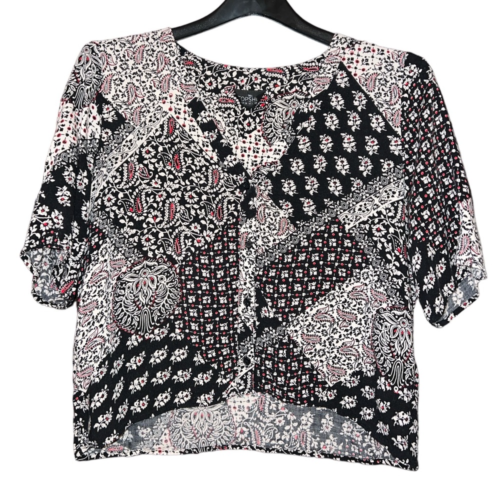 TopShop Paisley Graohic Shirt Medium